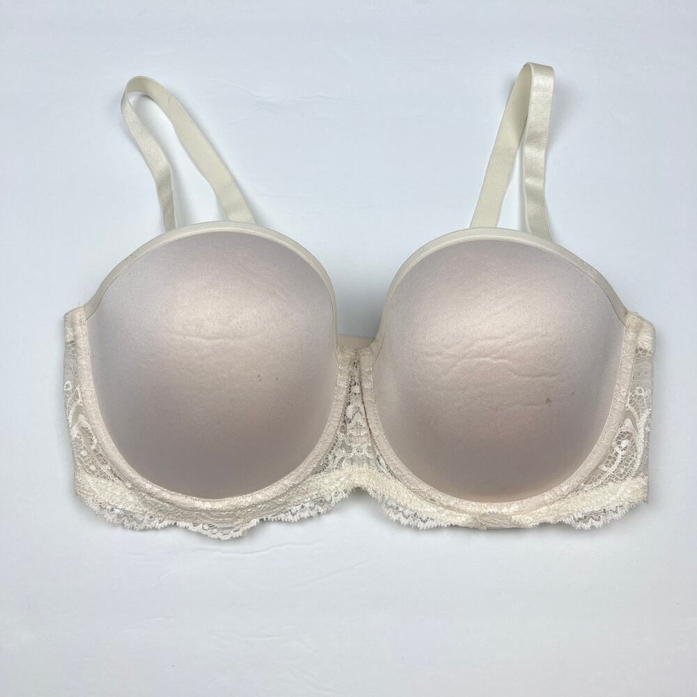 ThirdLove Bra 24/7 Classic Strapless Underwired Lace Wedding Bride Occasion